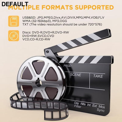 DBPOWER 16.9’’ Portable DVD Player with 14.1’’ HD Swivel Large Screen Support DVD/USB/SD Card and Multiple Disc Formats