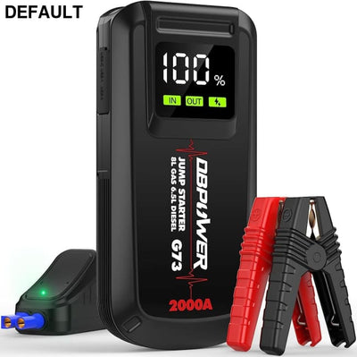 DBPOWER Jump Starter 2000A Peak Portable Car for Up to 8.0L Gas and 6.5L Diesel Engines 12V Lithium Battery Booster