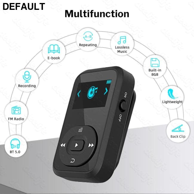 Deelife Bluetooth MP3 player Music Sport Clip Portable Walkman with Armband Mini Players FM Radio Ebook Voice Recorder