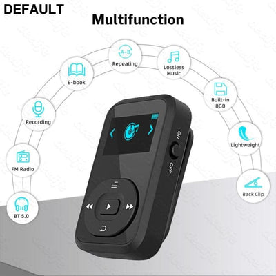 Deelife Bluetooth MP3 player Music Sport Clip Portable Walkman with Armband Mini Players FM Radio Ebook Voice Recorder