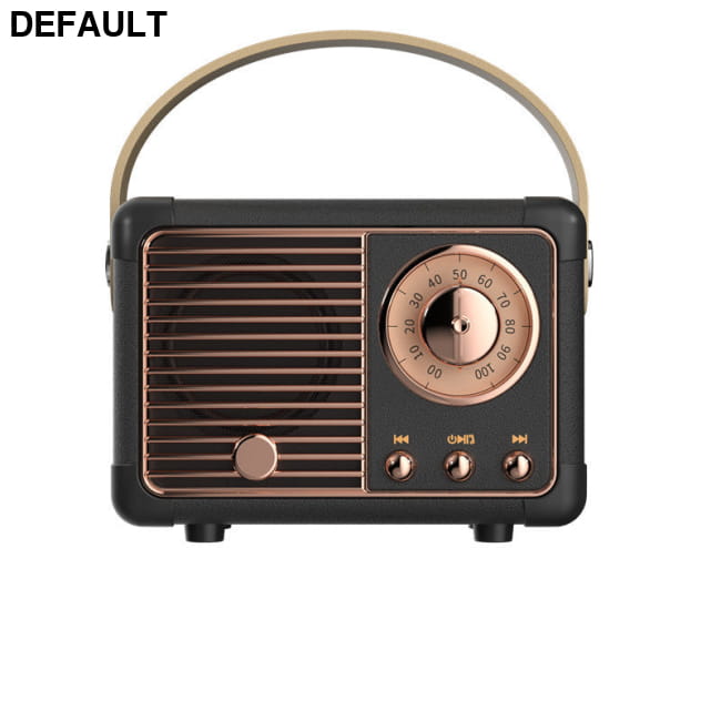 Diy Retro Mini Portable Card Speaker Black / USB Bluetooth Speakers
