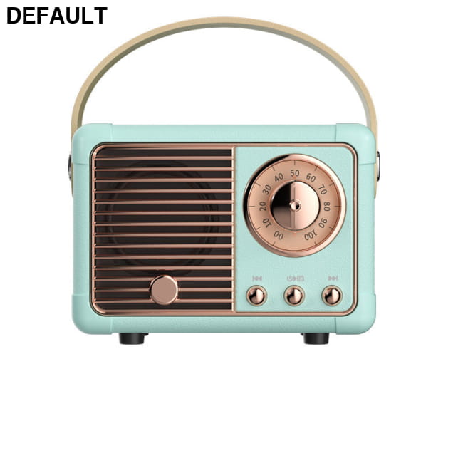 Diy Retro Mini Portable Card Speaker Blue / USB Bluetooth Speakers