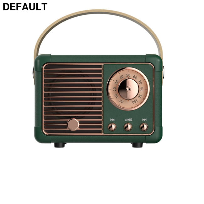 Diy Retro Mini Portable Card Speaker Green / USB Bluetooth Speakers