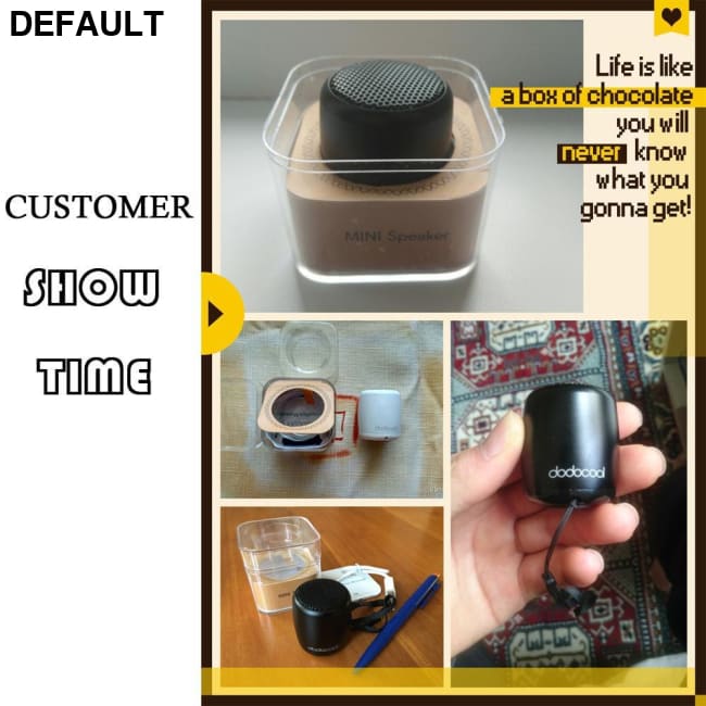 dodocool Loudspeaker Bluetooth Speaker Portable Stereo Handsfree Music Square Box Mini Wireless for Compute Phone PC
