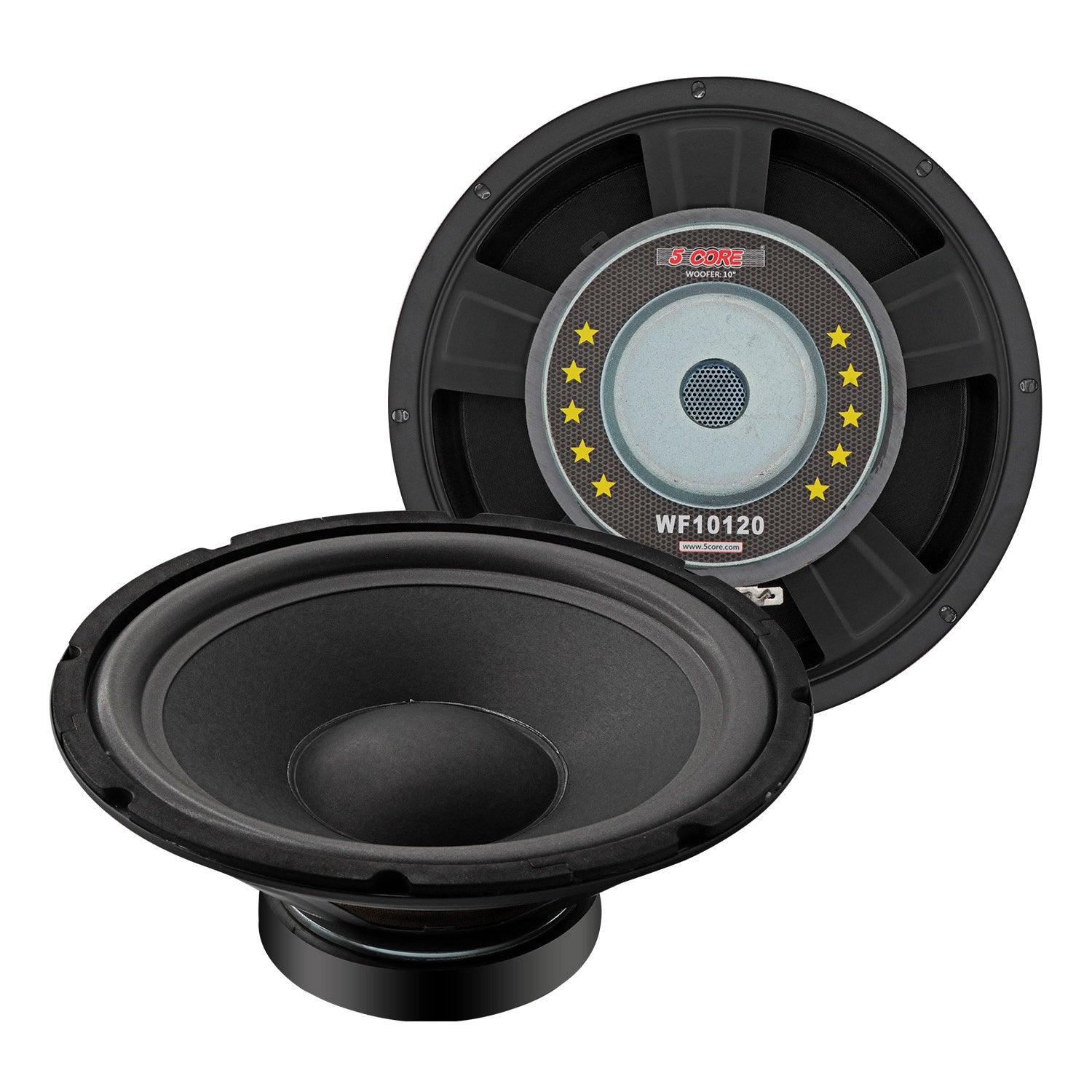 5 Core Subwoofer Speaker 10 Inch Car Subs 600W Peak Pro Audio 4Ohm Replacement Subwoofers - WF 10120 4OHM