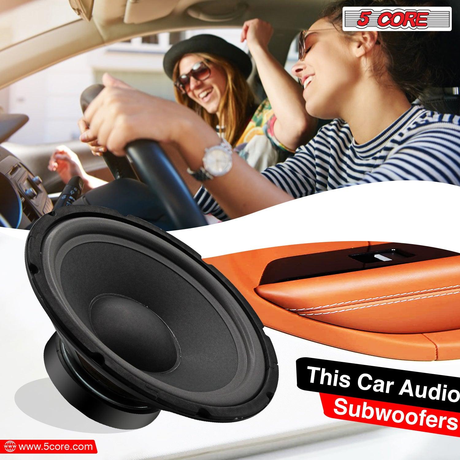 5 Core Subwoofer Speaker 10 Inch Car Subs 600W Peak Pro Audio 4Ohm Replacement Subwoofers - WF 10120 4OHM - DRE's Electronics and Fine Jewelry