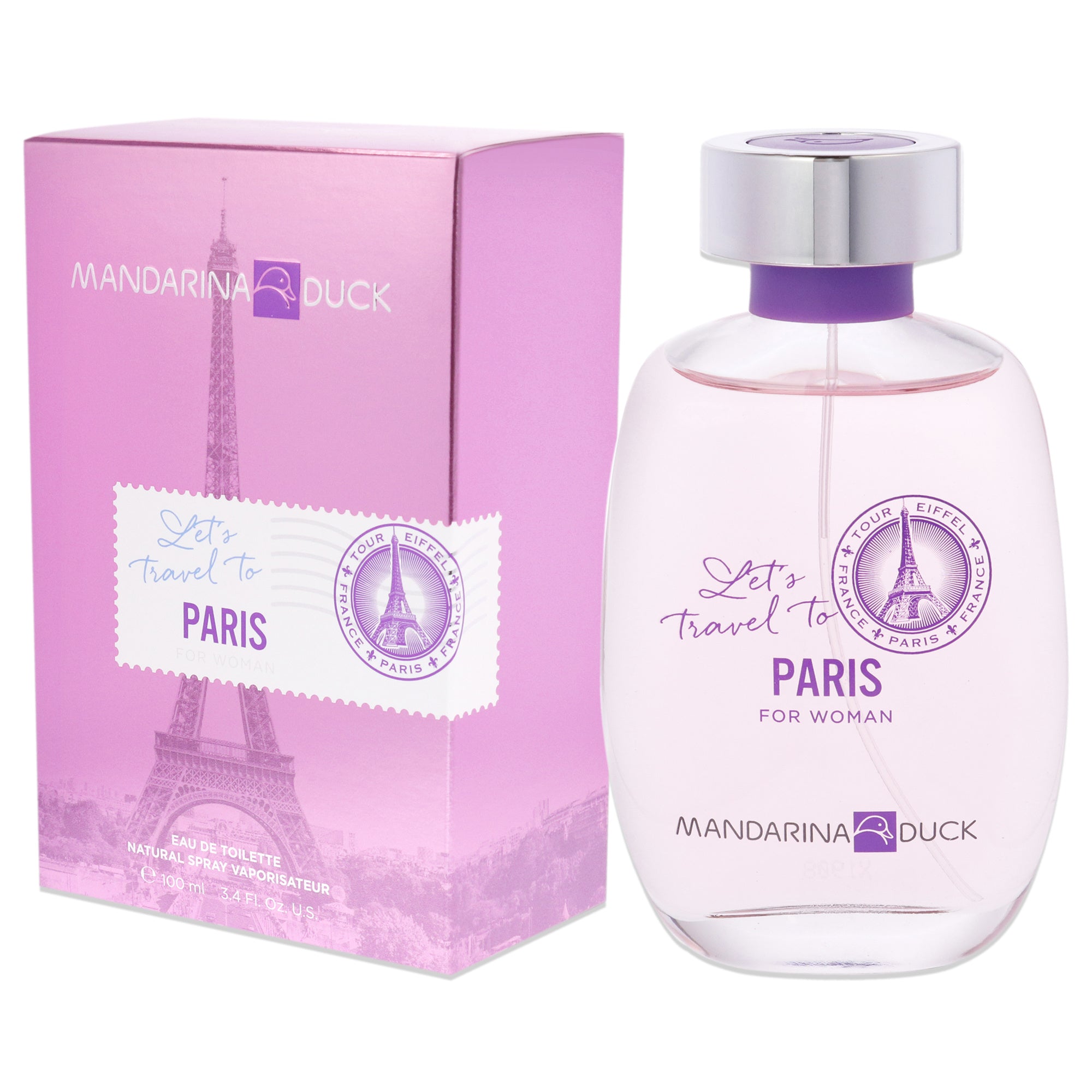 Lets Travel To Paris by Mandarina Duck for Women - 3.4 oz EDT Spray