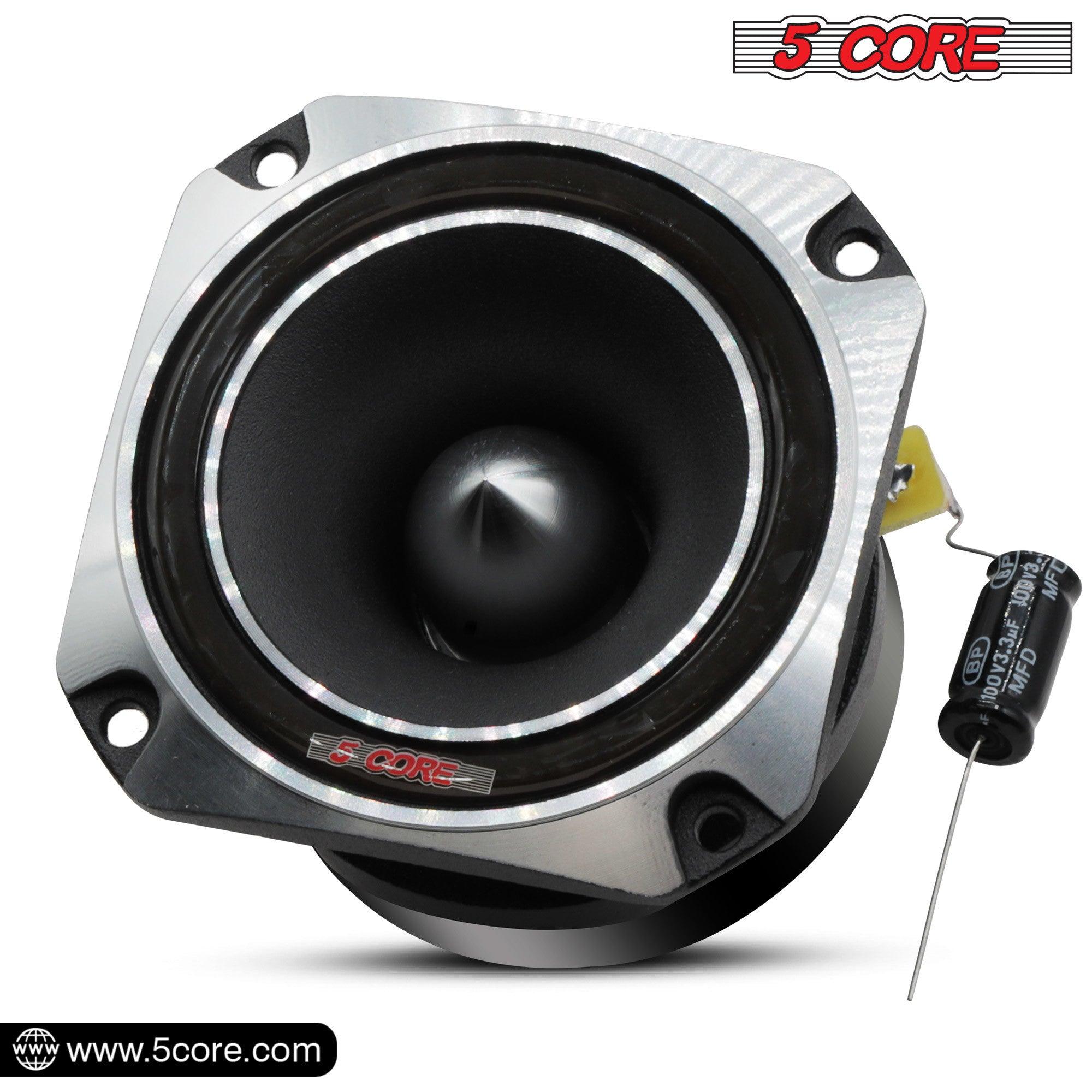 5 Core Tweeters Speakers Car Audio Pair 600W Combined Peak 4 Ohm 3.5 Inch Aluminum Super Bullet Tuiters Para Sonido Para Carro - TW BLT 150 CH PAIR