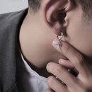 S925 Silver Advanced Sense Trend Individuality Men's Ruffian Handsome Small Crowd Design Sense Earrings