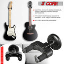 5 Core Guitar Wall Mount Hangers Adjustable Rotatable Display Wall Hook Holder w Soft Padding - GH ABS