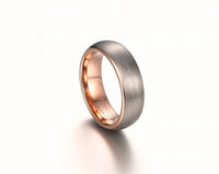 Brushed Tungsten Steel Ring Trendy Men's Personality Jewelry