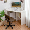 Corner Computer Desk Triangle Writing Workstation with Storage Shelf - DRE's Electronics and Fine Jewelry