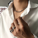 Men's U-shaped Spliced Clavicle Necklace