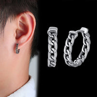 Geometric Triangle Earrings Men Retro Fashion