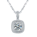 White Cubic Zirconia Pendant Fashion Versatile Necklace