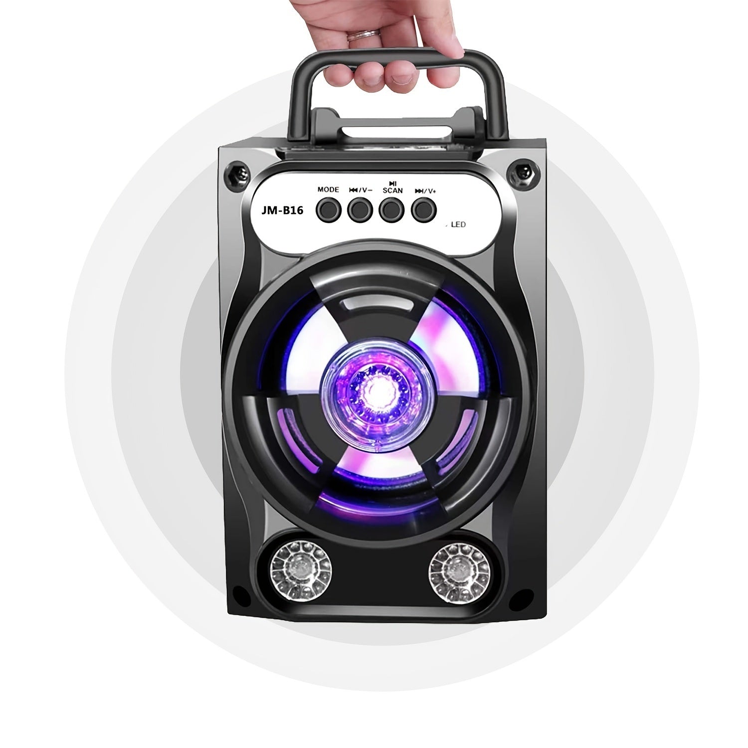 Portable Speaker; Wireless Stereo Subwoofer; Heavy Bass Music Player Supports FM Radio TF Card