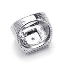 Bright Square Full Diamond Men's Ring