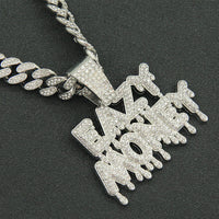 Men's Creative Splicing Letter Pendant Necklace