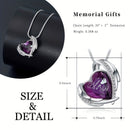 Cremation Heart Urn Necklace Ashes Jewelry For Women Men Keepsake Pendant Memorial Locket Ash Holder