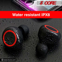 5 Core Wireless Ear Buds Mini Bluetooth Earbud Headphones Wire Less 32 Hours Playtime IPX8 - EP01