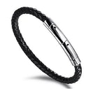 VERGO Versatile Genuine Leather Bracelet With Magnetic Closure For Men And Women