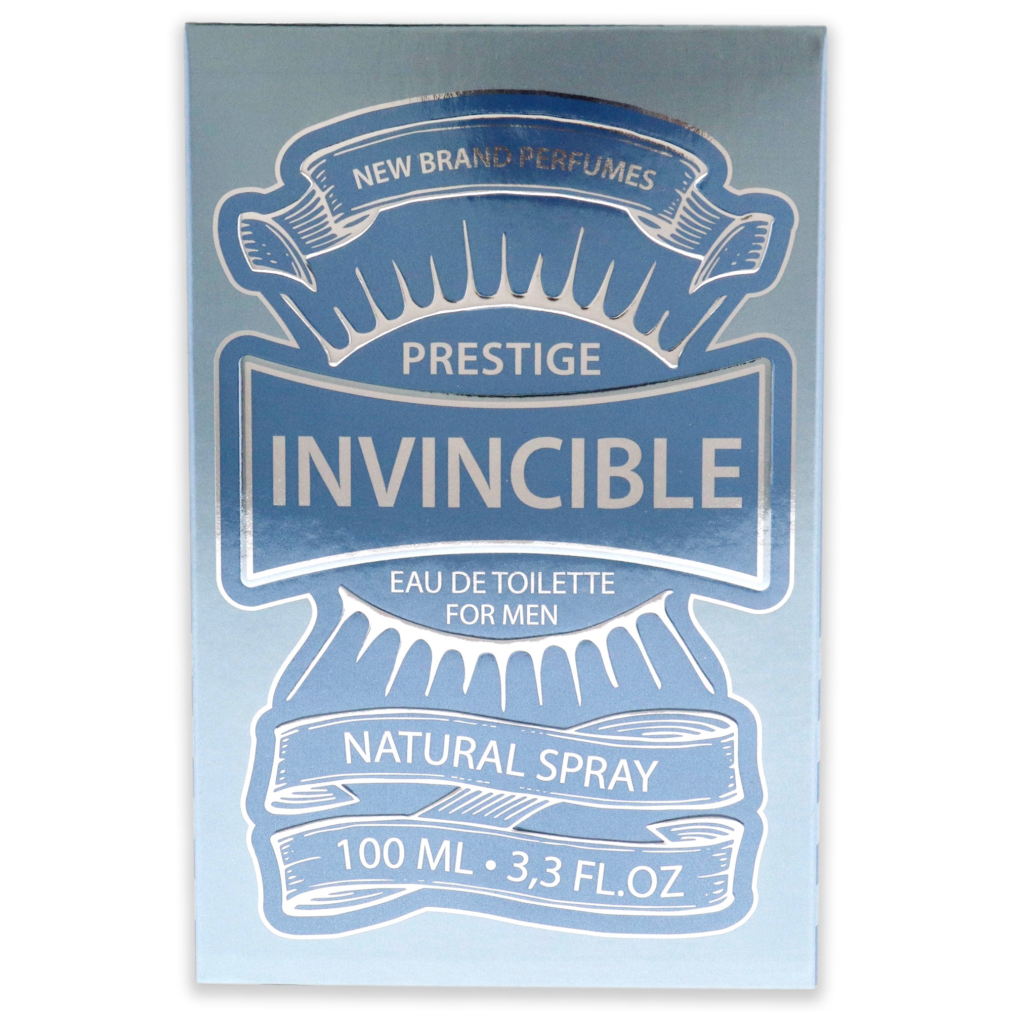 Prestige Invincible by New Brand for Men - 3.3 oz EDT Spray