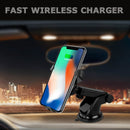 Car Bracket Qi Fast Wireless Chargers for iPhone 8/iPhone X/Samsung Dual-purpose Universal Suckers Car Outlet Holder Stand