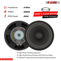 5 Core Subwoofer Speaker 10 Inch Car Subs 600W Peak Pro Audio 4Ohm Replacement Subwoofers - WF 10120 4OHM - DRE's Electronics and Fine Jewelry