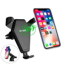 Car Bracket Qi Fast Wireless Chargers for iPhone 8/iPhone X/Samsung Dual-purpose Universal Suckers Car Outlet Holder Stand