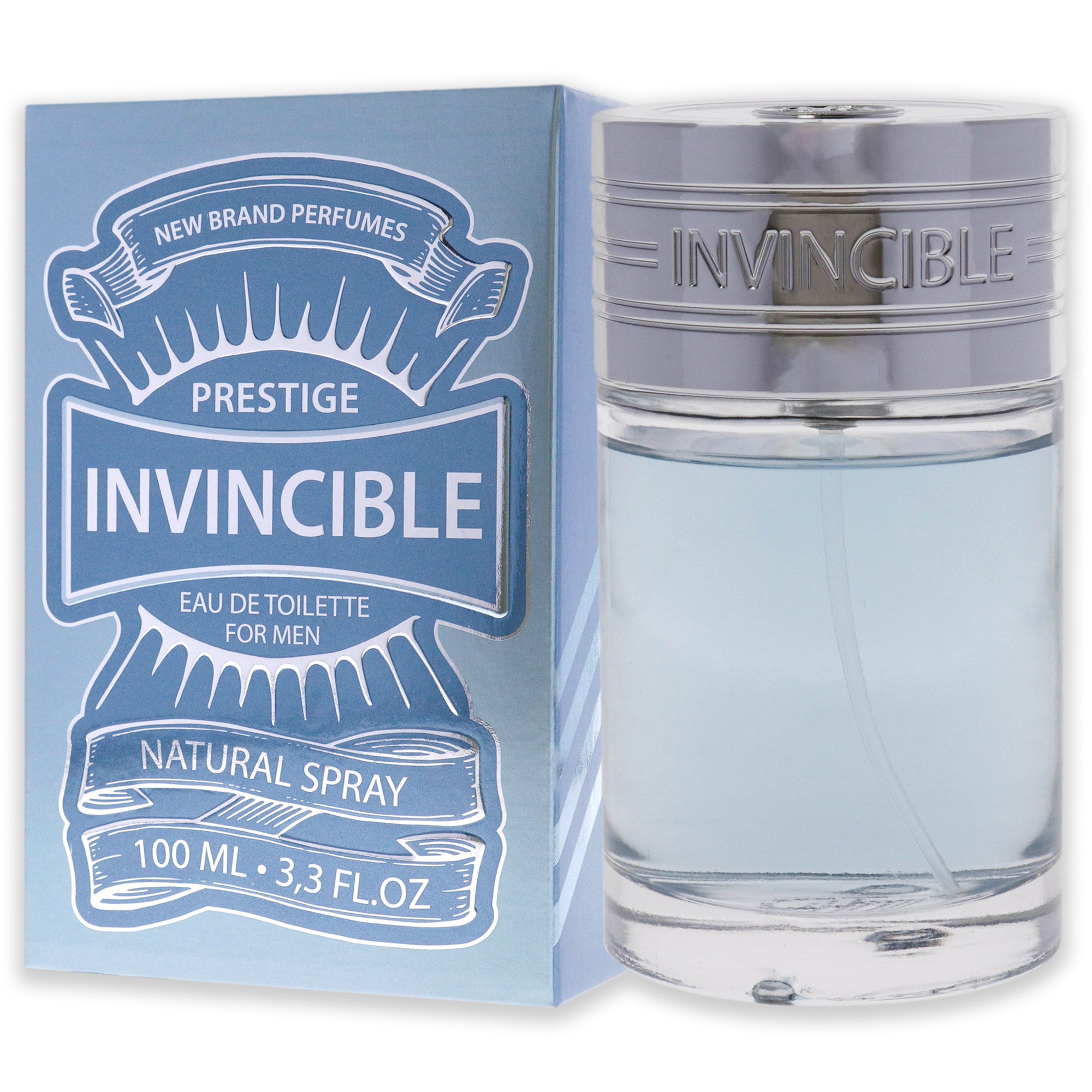 Prestige Invincible by New Brand for Men - 3.3 oz EDT Spray