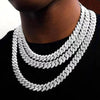 Hip Hop Cuban Link Chain Box Tongue Safety Necklace For Women Men Bling Iced Out Miami Cuban Choker Necklaces Jewelry Gift - DRE's Electronics and Fine Jewelry