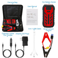 Car Jump Starter Booster 800A Peak 28000mAh Battery Charger Power Bank