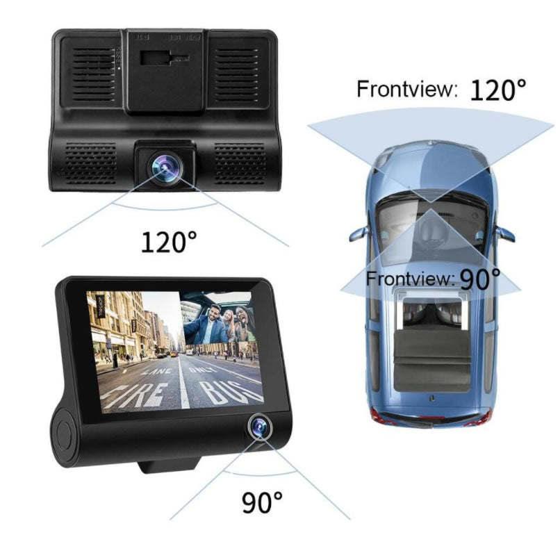 Safe Drive Dual Camera Car Dash Cam With Large Screen - DRE's Electronics and Fine Jewelry