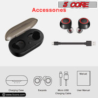 5 Core Wireless Ear Buds Mini Bluetooth Earbud Headphones Wire Less 32 Hours Playtime IPX8 - EP01