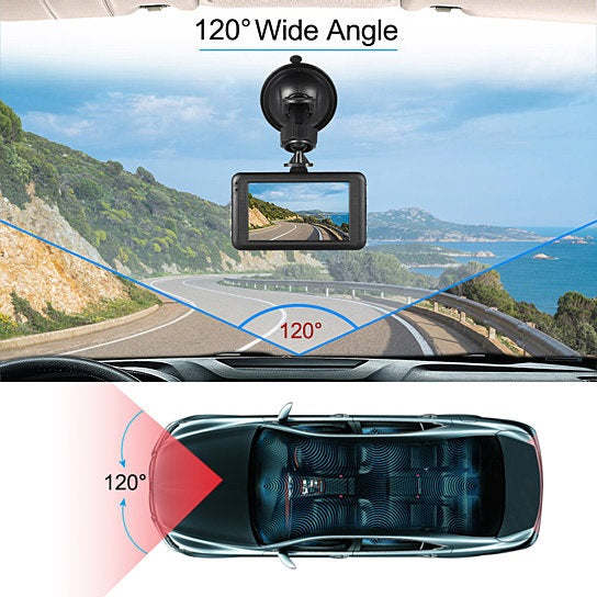 1080P Dash Cam with G-Sensor & Loop Recording