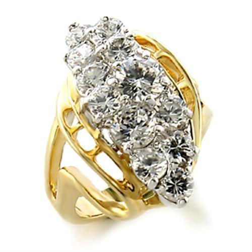 Rhodium-Plated Gold Ring with AAA Grade CZ - DRE's Electronics and Fine Jewelry