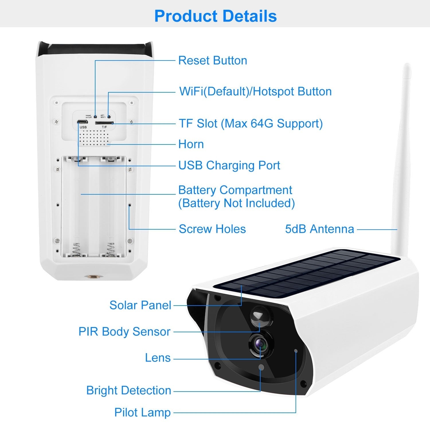 1080P Solar WiFi Camera