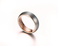 Brushed Tungsten Steel Ring Trendy Men's Personality Jewelry