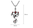 Retro Dragon Sword Tianzun Pendant Titanium Steel Necklace Trendy Men's All-match Street Hip-hop Jewelry