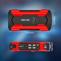 Portable Car Jump Starter 12V 200A - 20000mAh Power Bank Charger for Diesel & Petrol Vehicles - Battery Booster Device