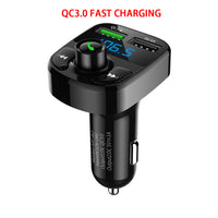 Car Charger Car MP3 Wireless Receiver; Dual USB QC3.0 Fast Charging Car Cigarette Lighter FM Transmitter