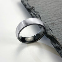 Brushed Tungsten Steel Ring Trendy Men's Personality Jewelry