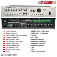 5 Core Intelligent Conference Smart Mixer 16 Channel for Wired Microphone Sound Processor- IMX 16CH