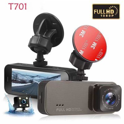 T701 Full 1080P Dash Cam DVR Dash Camera Car Video Recorder DVR Camera Dashcam 140° Wide Angle Loop Recording Night Vision G-Sensor built in 32GB