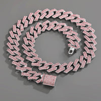 Men's Fashion Simple Diamond-shaped Box Clasp Necklace