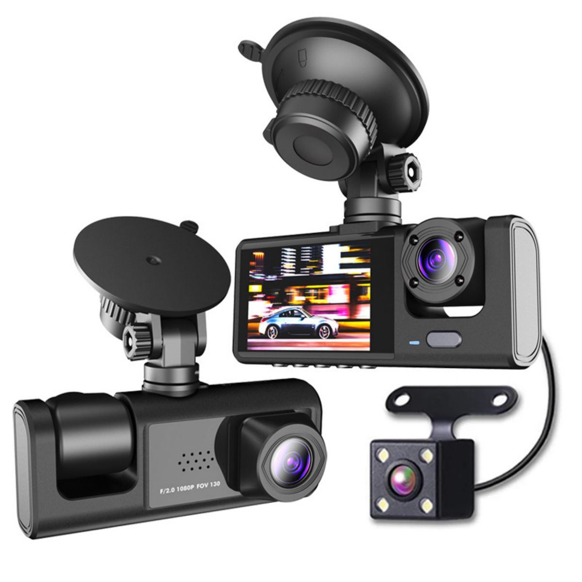 Car Recorder - Built in Ultra Wide Angle Lens WiFi Car Recorder Car Recorder Night Vision  (Prohibited from selling on Amazon)