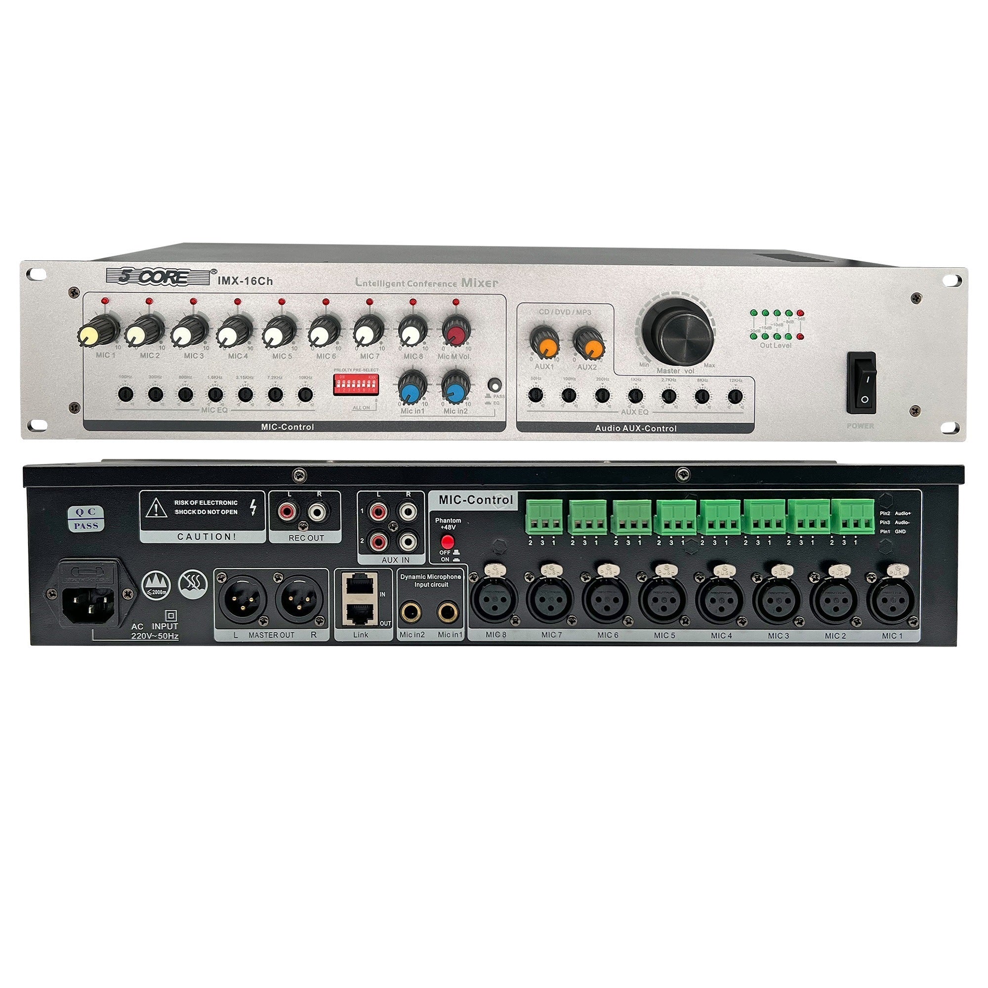 5 Core Intelligent Conference Smart Mixer 16 Channel for Wired Microphone Sound Processor- IMX 16CH