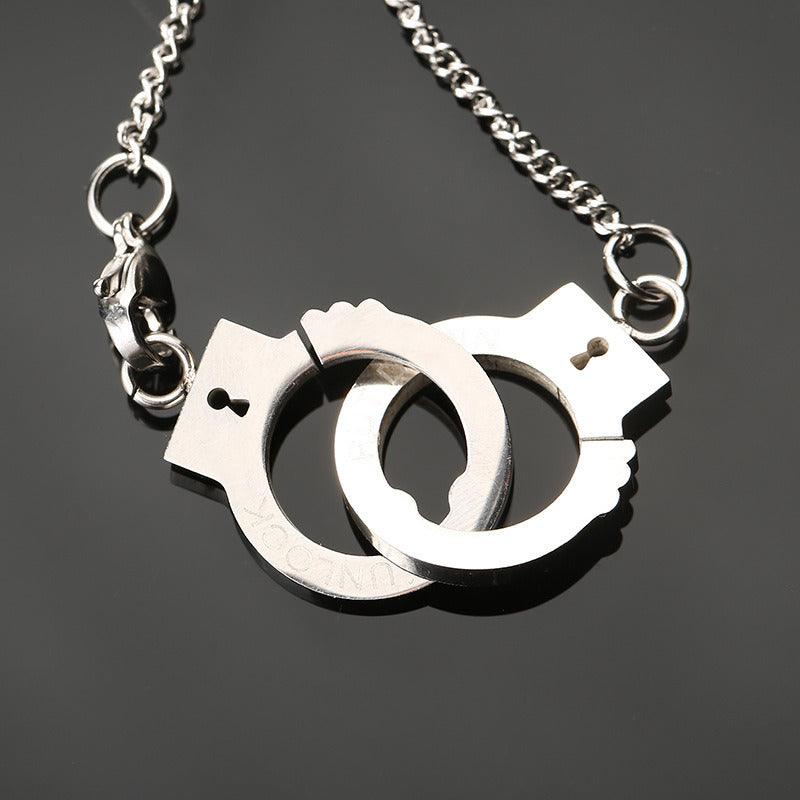 Handcuff Pendant Necklace Fashion Friendship Necklaces Stainless Steel Necklaces for Women - DRE's Electronics and Fine Jewelry