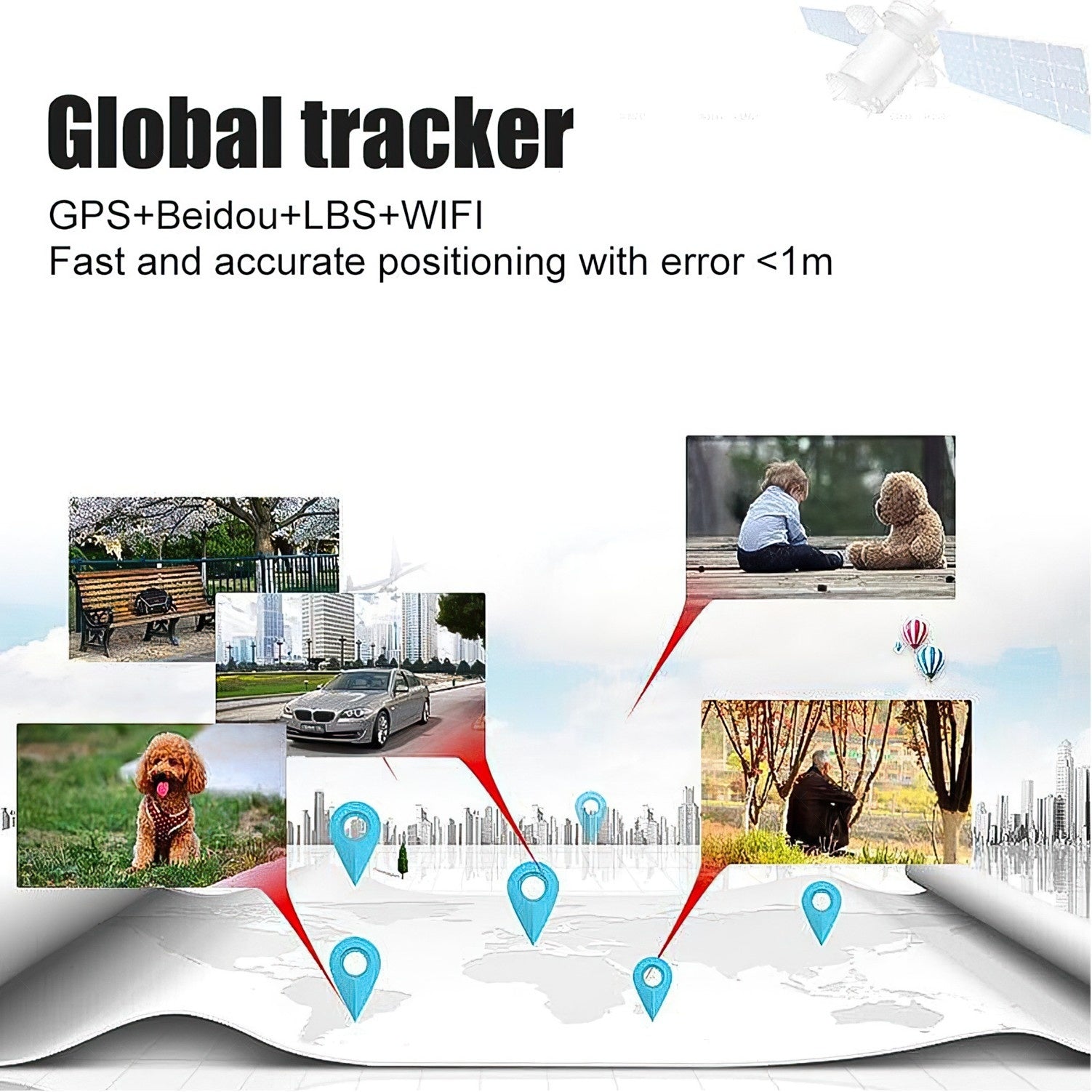 Realtime GF10 Mini GPS Tracker Monitoring Device for Cars/Trucks