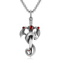 Retro Dragon Sword Tianzun Pendant Titanium Steel Necklace Trendy Men's All-match Street Hip-hop Jewelry